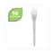 Eco-Products Plantware Renewable & Compostable Fork - 6", PK1000 EP-S012 - alternate 5